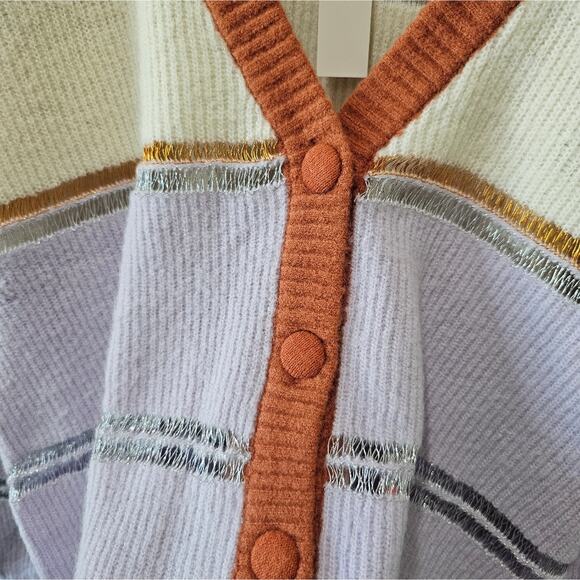 For Love & Lemons Colorblock Cardigan NWT - Picture 3 of 8